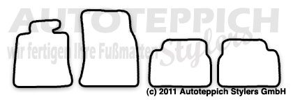 Das Schnittmuster für Fussmatten BMW_Mini_R55_Clubman_2007-14