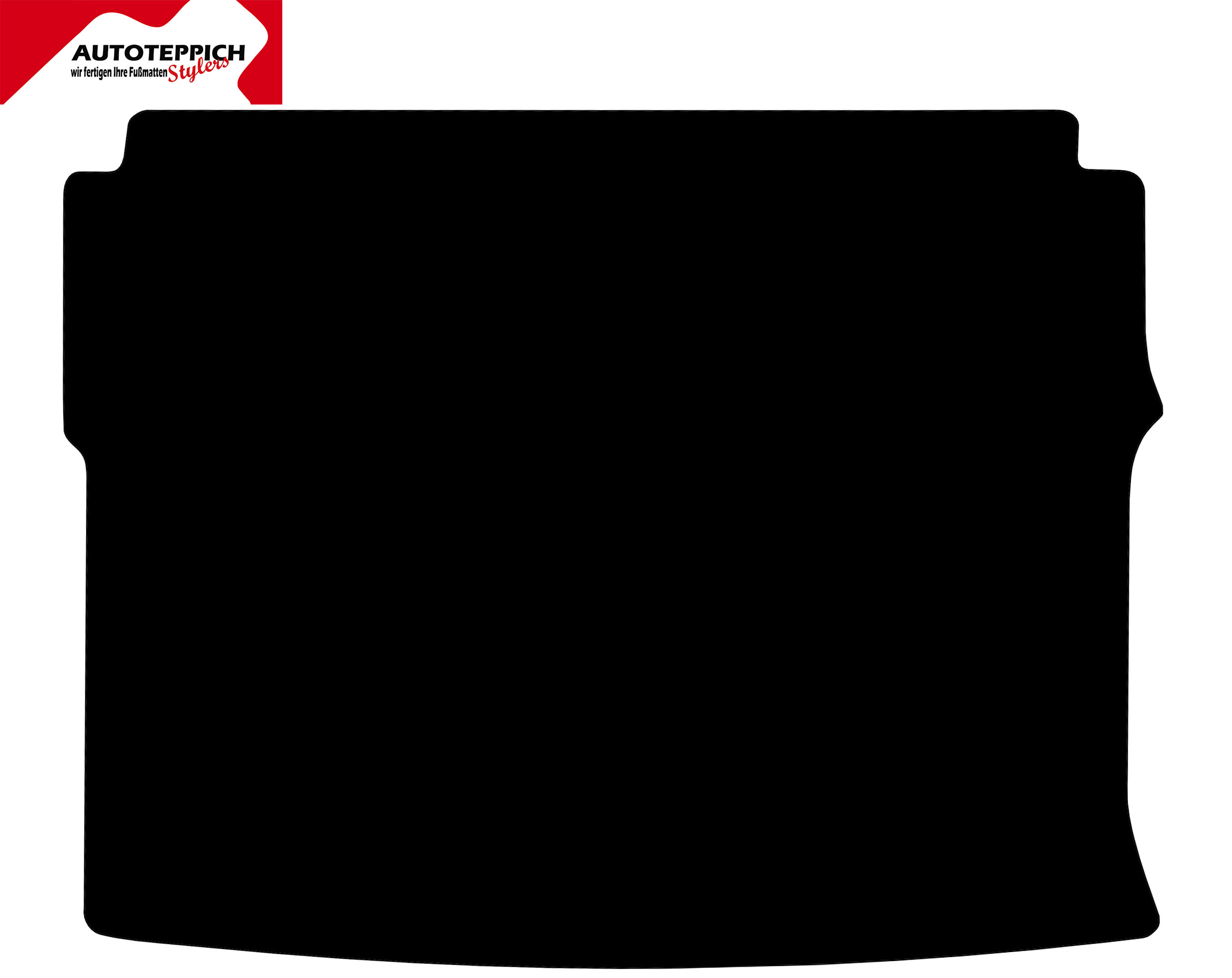 Kofferraumteppich Mercedes Benz W123 Limo Eine Kofferraummatte in schwarz für Mercedes Benz E Klasse W123.