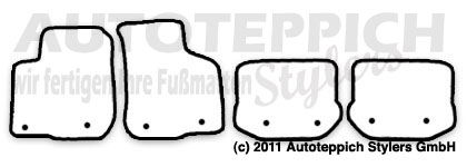 Das Schnittmuster fuer Fussmatten Audi_A3_8L_Halter_FSBSH_00-03
